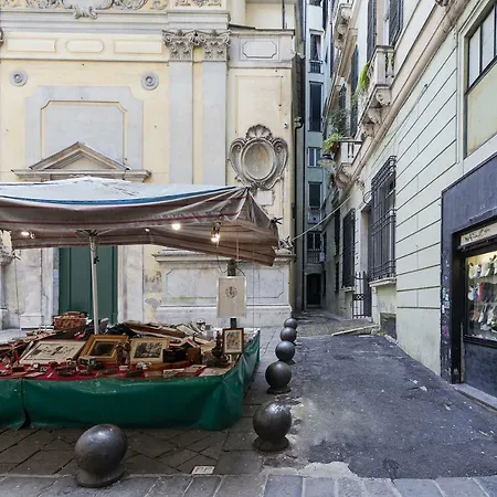 Wood And Stone In The Historical Center Genoa
